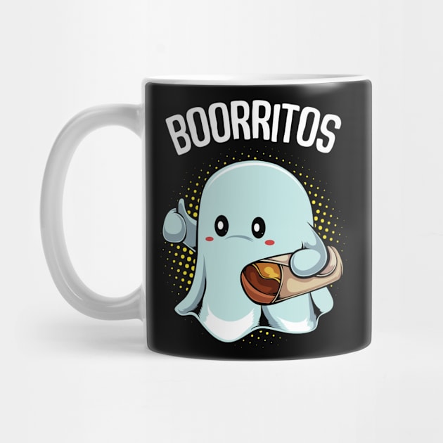 Ghost - Boorritos Cute Halloween Ghost Funny Burrito Pun by Lumio Gifts